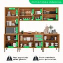 Ver imagem 4 de Cozinha Compacta 5 Peças 13 Portas 2 Gavetas Paris Sallêto Móveis