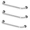 Kit 3 Barras De Apoio Para Banheiro 2 50cm E 1 60cm - 1