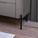 Ver imagem 6 de Mesa de Cabeceira Bend 3 Gavetas Incolar Luna com Pé Preto