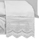 Ver imagem 2 de Jogo Cama Queen Angely Bordado Inglês 4 Pçs Branco