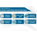 Ver imagem 5 de Conjunto Box Baú King Colchão Espuma Castor Molas Ensacadas Silver Star Air + Base Crc Suede Clean