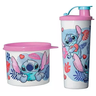 Tupperware Kit Lanche Infantil Copo 470ml +pote 500ml Stich Tupperware Kit Lanche Infantil - 1