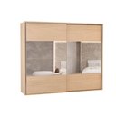 Ver imagem 5 de Guarda Roupa Casal 2 Portas de Correr (2 C/ Espelho) e 4 Gavetas Ph 1806 Carvalho Nature/off White