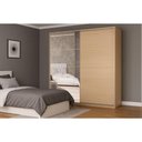 Ver imagem 7 de Guarda Roupa Casal 2 Portas de Correr (2 C/ Espelho) e 4 Gavetas Ph 1806 Carvalho Nature/off White