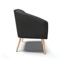 Ver imagem 5 de Kit 02 Poltronas no Pés Palito D'rossi Preto