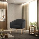 Ver mais imagens de Kit 02 Poltronas no Pés Palito D'rossi Preto