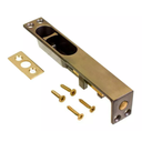 Ver imagem 1 de Trinco União Mundial de Embutir 12cm - Latonado Oxidado