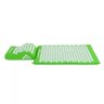 Kit Tapete para Massagem Acupress Brasil com Travesseiro Relaxante "verde" 68 X 42 Cm - 1