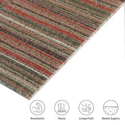 Passadeira Loop Antiderrapante em Rolo de 60cm x 15m Retro Kapazi - 4