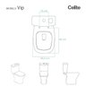 Assento Sanitario com Amortecedor Vip Branco para Vaso Celite - 3