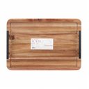 Ver imagem 4 de Bandeja de Madeira com Alça de Metal Retangular 40cm - Oikos