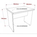 Ver imagem 2 de Mesa Para Computador Work 15 Mm Office 90 X 60 Cm C/ Gaveta