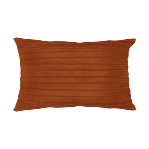 Capa para Almofada Drapeada Line em Veludo Retangular 60x40 Cor:terracota