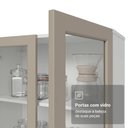 Ver mais imagens de Cristaleira Suspensa 70 Cm 2 Portas de Vidro Branco/crema Vik Madesa Branco/crema