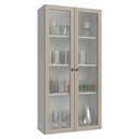 Ver imagem 2 de Cristaleira Suspensa 70 Cm 2 Portas de Vidro Branco/crema Vik Madesa Branco/crema