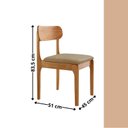 Ver imagem 4 de Conjunto de Mesa Jantar Bellini Tampo 180cm Laqueado Canto Moeda 6 Cadeiras Off White Âmbar/Imbuia Natural/Cinamomo Imbuia/Laqueado Marrom