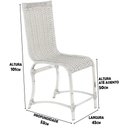 Ver imagem 2 de Cadeira de Jantar Haiti em Alumínio Polido e Fibra Sintética