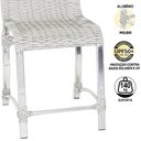 Ver imagem 3 de Cadeira de Jantar Haiti em Alumínio Polido e Fibra Sintética