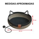 Ver imagem 2 de Cama de Gato Pet Felino Brinquedo Filhote Cesto Arranhador Ninho Confortavel Divertido Anti Estresse