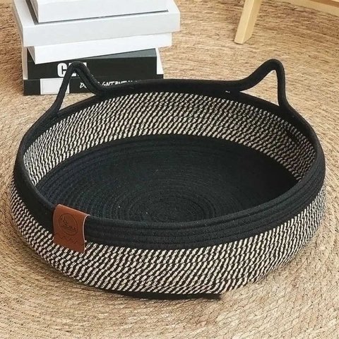 Cama de Gato Pet Felino Brinquedo Filhote Cesto Arranhador Ninho Confortavel Divertido Anti Estresse