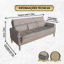 Ver imagem 2 de Sofá Cama Rivieira 1.70m - Bege