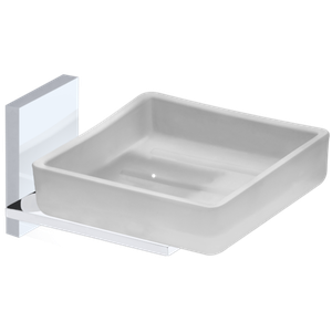 Porta Sabonete com Furo Italy Line Titus Cromado