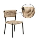 Ver imagem 6 de Kit 4 Cadeiras Jardim Corda Náutica Alumínio Pintura Eletrostática Área Gourmet Varanda Piscina Rami