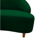 Ver mais imagens de Namoradeira Sofá Feijão Cancún 130cm Orgânica Bouclé Verde