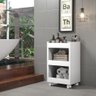 Carrinho Branco Auxiliar Porta Toalha Com 4 Rodinhas Branco AJL Carrinho multiuso - 2