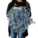 Ver imagem 1 de Kit 15 Hastes Mosquitinho Artificial Azul para Vasos e Decoração Elegante