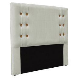 Kit Cabeceira e Calçadeira Recamier King 1,95m Gênova Veludo Cinza Prata - Pallazio - 3