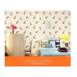 Papel de Parede Fofura Baby Ursinhos Super Heróis Bege e Azul FF4042 - 2
