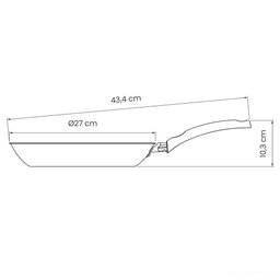 Frigideira Tramontina Turim em Alumínio Antiaderente Starflon Max Vermelha 26cm 1,8l Tramontina - 5