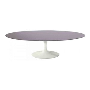 Mesa Saarinen Oval Centro São Gabriel 120x80cm - Base Branca mgsaarinen