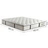 Cama Box Baú Casal King Colchão Molas Ensacadas Gazin com Pillow Veneza 193x203x71cm Branco/marrom - 2