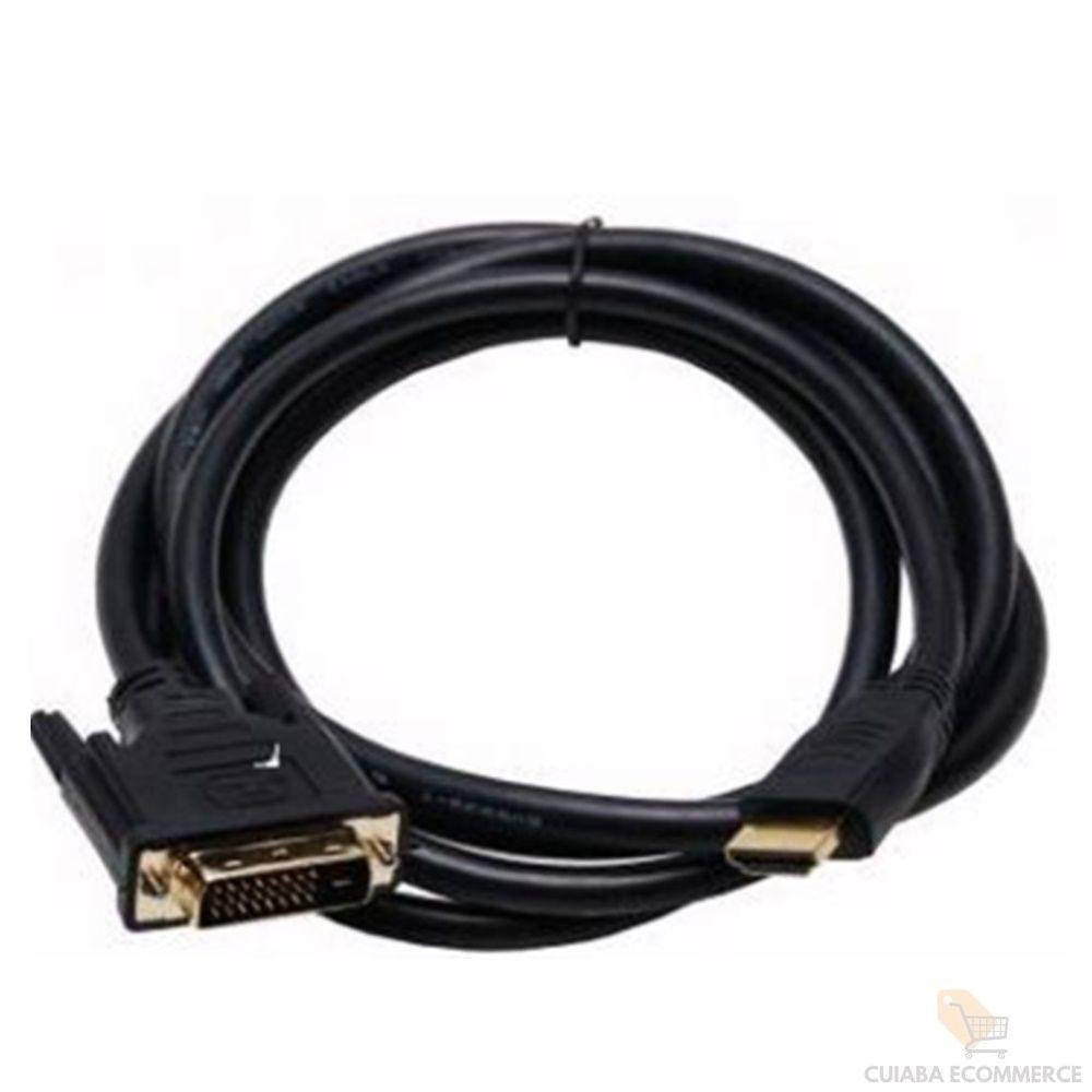 Cabo Dvi Macho X Hdmi Macho 1,8m: Conexão Versátil - 2