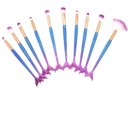 Ver imagem 5 de Pincel Sereia Kit 10 Peças Maquiagem Mermaid Make Up Sombra Delineador