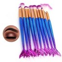 Ver imagem 1 de Pincel Sereia Kit 10 Peças Maquiagem Mermaid Make Up Sombra Delineador