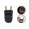 Kit com 10 Adaptadores Soquete Bocal Tomada Plug E27 Preto - Rohdina - 3