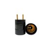 Kit com 10 Adaptadores Soquete Bocal Tomada Plug E27 Preto - Rohdina - 1