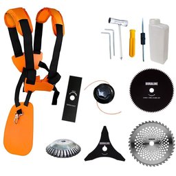 Roçadeira Anmax Cg430-b 43cc 1,7hp com Carretel + 4 Facas + Escova de Aço + Óleo Toyama 2t - 8