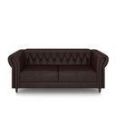 Ver imagem 6 de Conjunto de Sofá Sala de Estar Stanford Chesterfield 2 e 3 Lugares 180cm/240cm Pés Madeira Couro Win