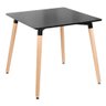 Mesa Quadrada Eames 80 X 80 Cm Preto Preto - 2