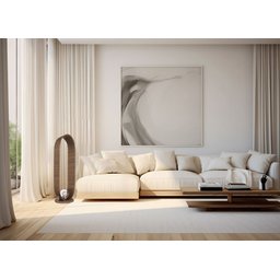 Luminária de Chão Madeira Oval Slim - Lâmpada G9 (cupula em Vidro):imbuia - 3