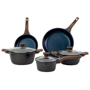 Kit 5pç Caçarolas Frigideiras Antiaderente Temperatti Nigro Javali 2146jav
