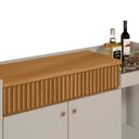 Ver imagem 2 de Buffet Aparador com Gaveta Ripada Chicago Nature Off-white
