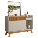 Ver imagem 1 de Buffet Aparador com Gaveta Ripada Chicago Nature Off-white