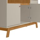 Ver imagem 3 de Buffet Aparador com Gaveta Ripada Chicago Nature Off-white
