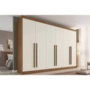 Ver imagem 1 de Guarda Roupa Casal 6 Portas Alba Castanho/Off White Europa