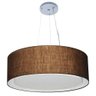 Lustre Pendente Cilíndrico Duplo 80x30cm Café Bivolt - 1